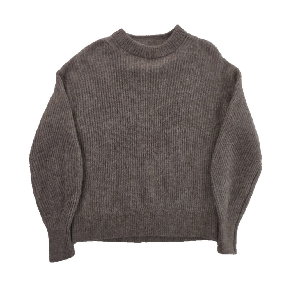 Everlane Alpaca Cocoon Crew Sweater Womens S Gray NWOT Oversized Wool Blend